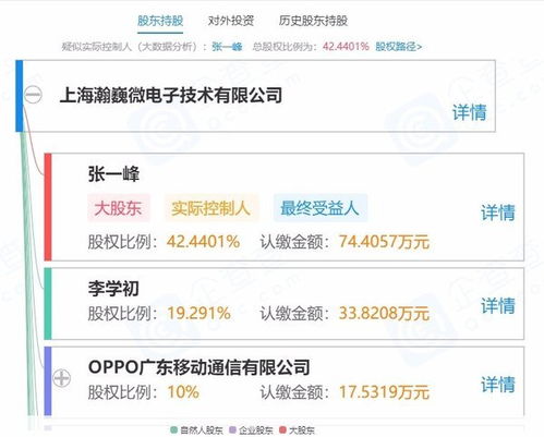 OPPO持续加码芯片设计 关联公司入股上海瀚巍微电子